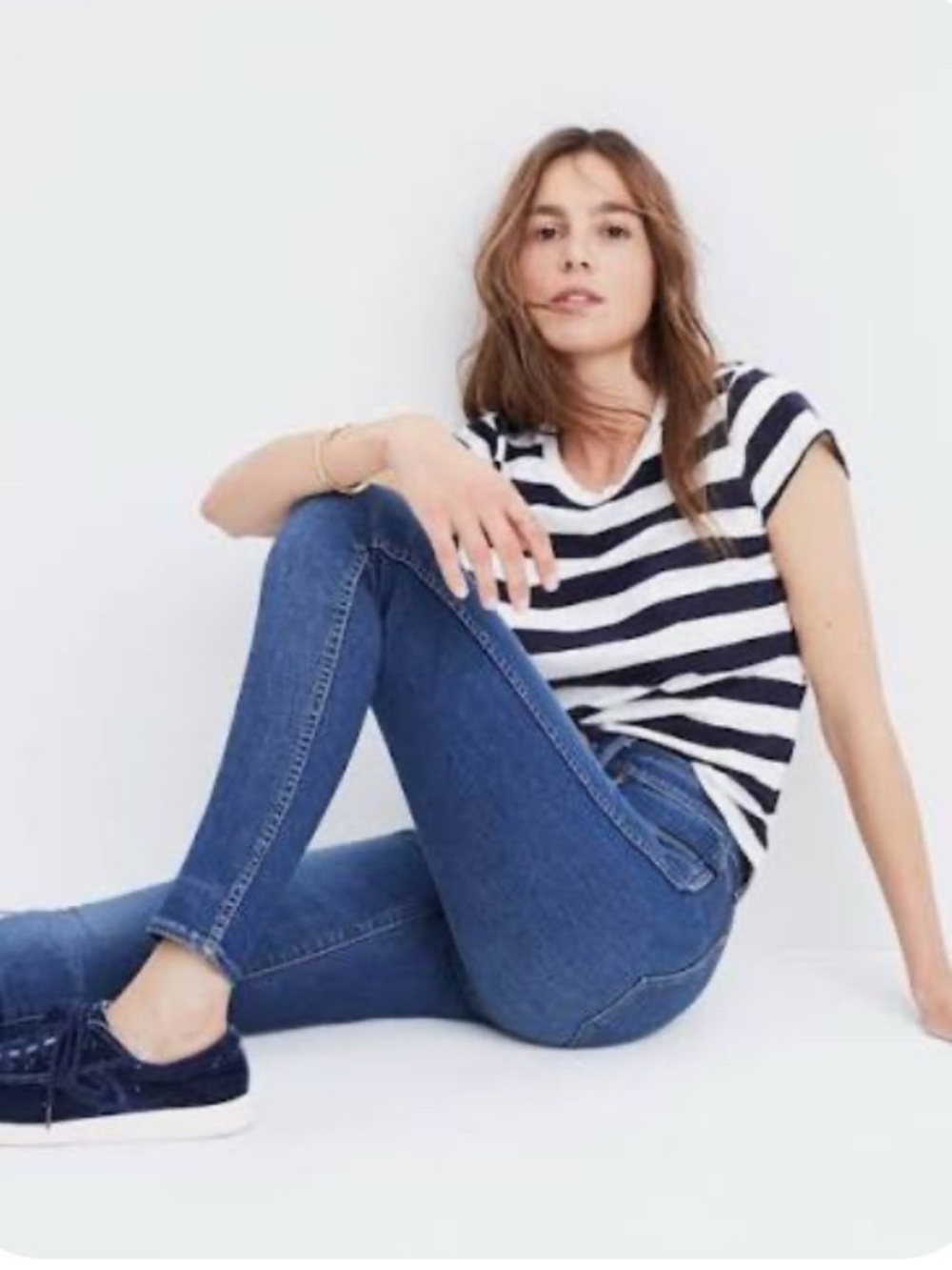 Madewell 9” high-rise skinny jeans super stretch Patty wash